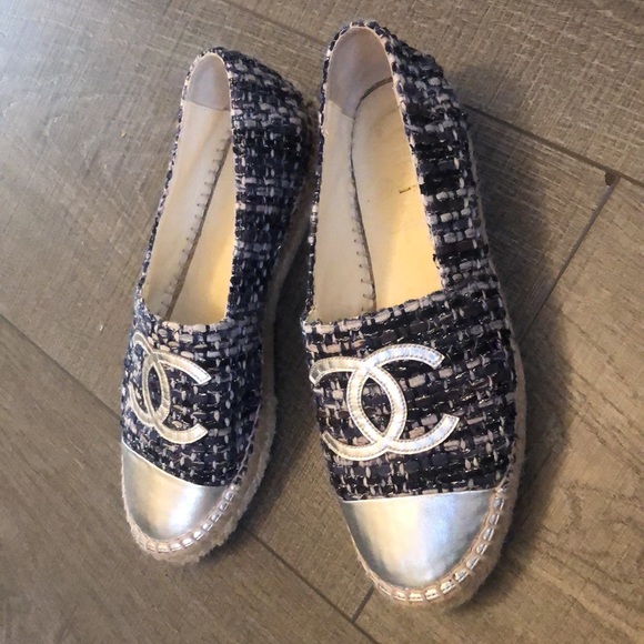 Chanel blue & silver espadrilles 💙 - Picture 2 of 10